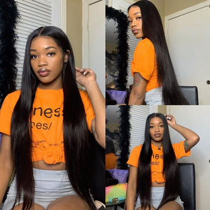 10-34" Inch Straight Brazilian Lace Front