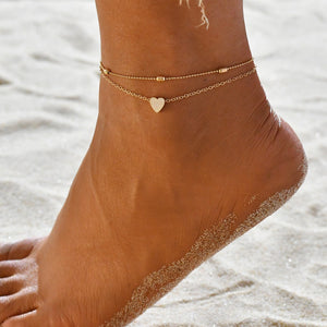 Classic Heart Anklets