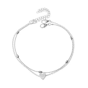 Classic Heart Anklets