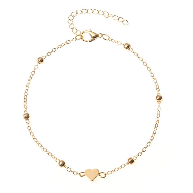 Classic Heart Anklets