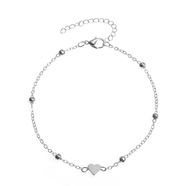 Classic Heart Anklets