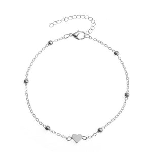 Classic Heart Anklets