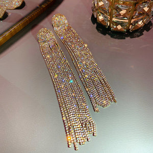 Rhinestone Drop Earrings