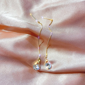 Vintage Glossy Arc Drop Earrings