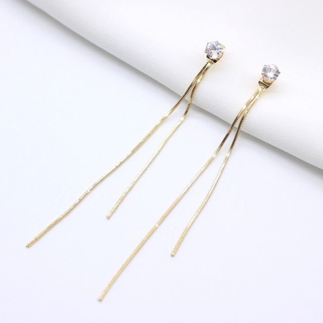 Vintage Glossy Arc Drop Earrings